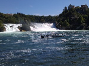 Water falls of the Rhine river