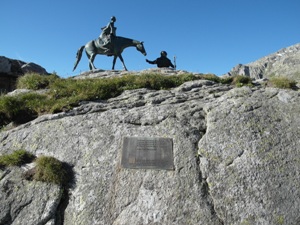 Suvorov statue on the Gotthard Pass